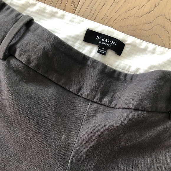 Babaton (Aritzia) Elliot Cropped Cigarette Pants in Grey - Picture 4 of 7